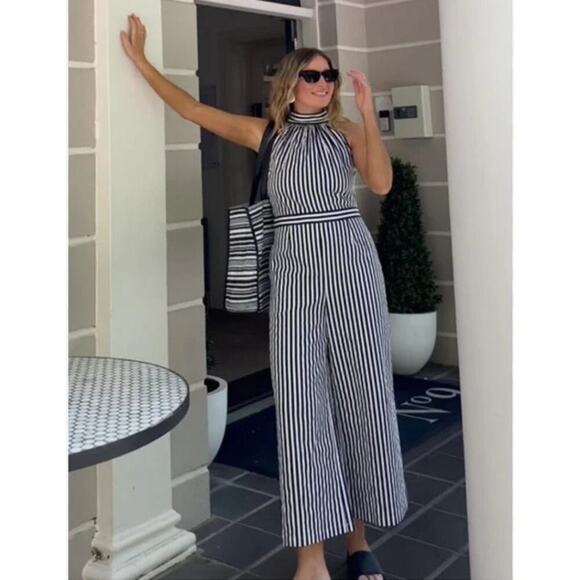 Wyatt Wylde Stella Jumpsuit in Stripe Size XL NWT - Picture 2 of 12